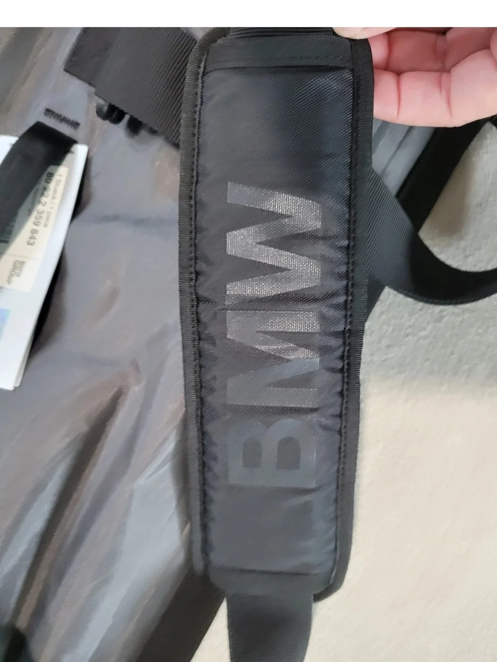BMW Shoulder BAG, canvas, fold top NWT